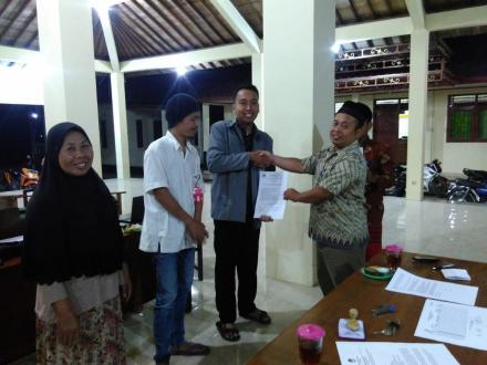 Pleno Penetapan DPSHP Pemilu 2019 desa Wonolelo