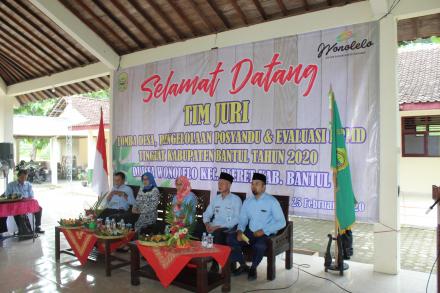 Lomba Desa, Pengelolaan Posyandu dan Evaluasi LPMD tingkat Kabupaten Bantul tahun 2020