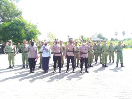 Linmas Wonolelo Ikuti LBB Hari Bhayangkara