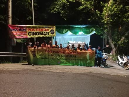 Hadapi Libur Nataru, Wonolelo Dirikan Pos Pantau Jalur Cinomati